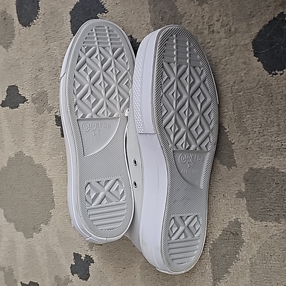 Light Mint Green Converse Platform High Tops - Picture 5 of 10